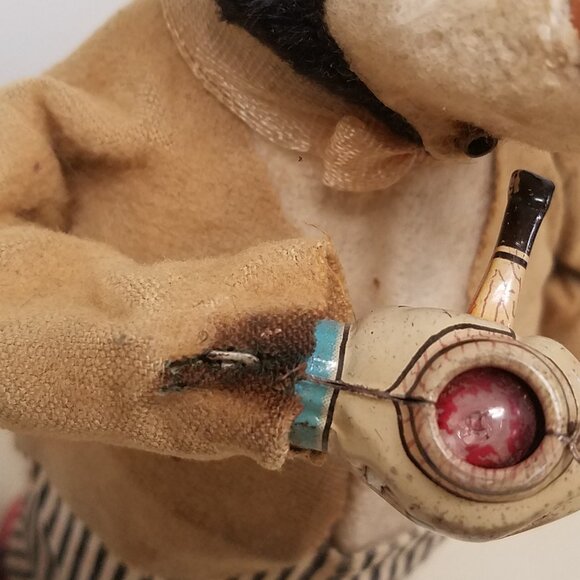 Smoking Papa Bear Toy 1950s Marusan Japan Battery Operated - Picture 2 of 12